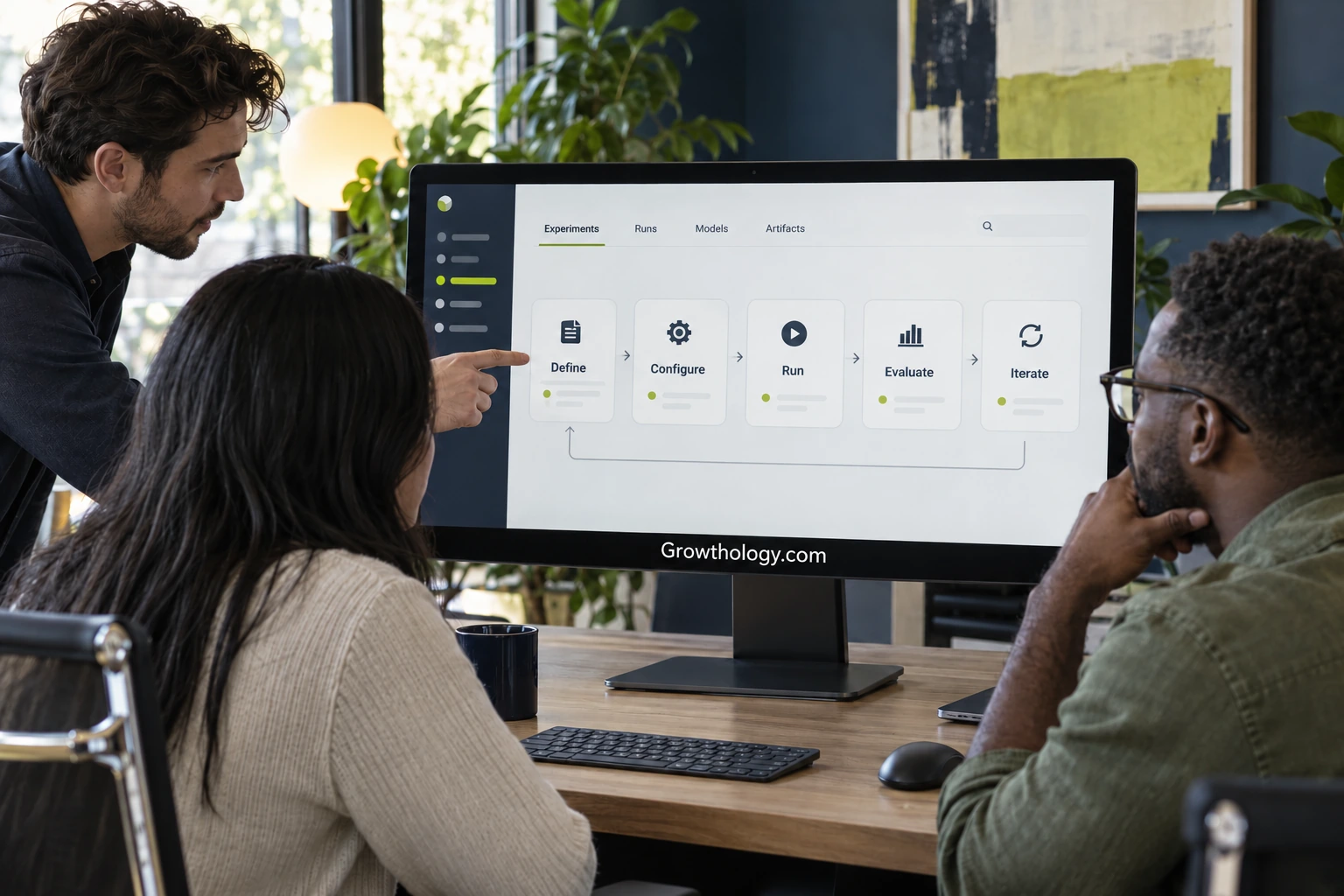 A workspace for better growth experiments: a team at work
